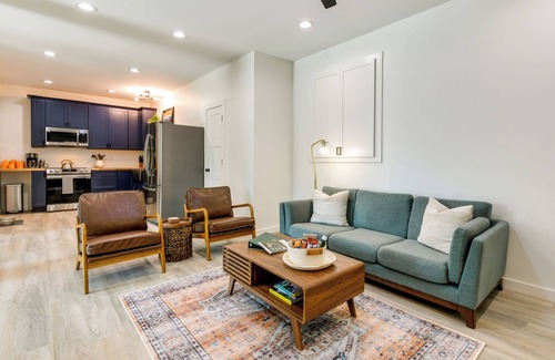 Brevard Apartment | Walk to Downtown Brevard: Apt w/Patio & Fire Pit!