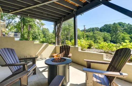 Brevard Apartment | Walk to Downtown Brevard Apt with Patio and Fire Pit!