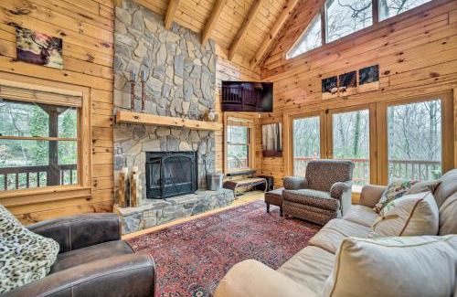 Maggie Valley House | Walk to Golfing Grand Maggie Valley Cabin!