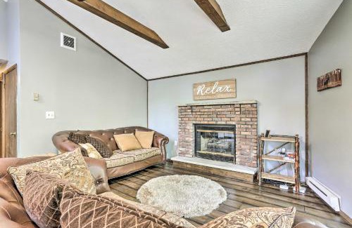 Locust Lake Village House | Walk to Lake and Beach Pocono Cabin with Fire Pit