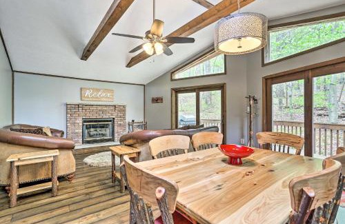 Locust Lake Village House | Walk to Lake and Beach Pocono Cabin with Fire Pit