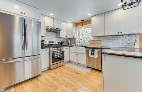 Rogers City House | Walk to Lake Huron Beaches: Home w/Fire Pit!