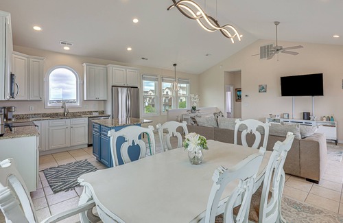 Surf City Cottage | Walk to Surf City Beach: Ocean-view Home w/Decks!
