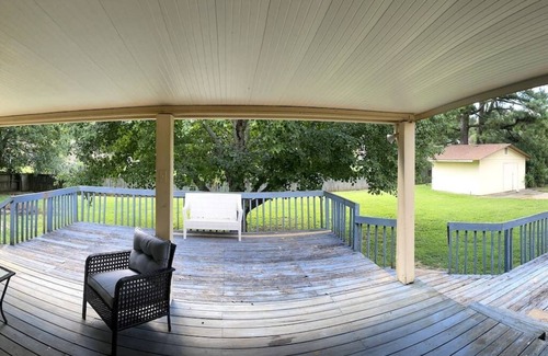 Madison House | Warm and cozy four bedroom home with fireplace.
