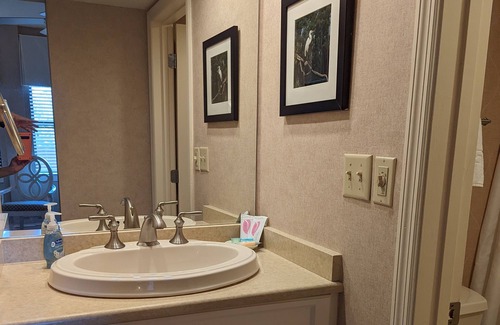 Shelter Cove Condo | Water front top floor condo - no car required for fun!