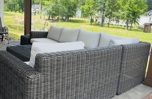 Evans House | Water view, Chefs kitchen, Movie Theater and outdoor Patio
