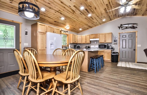 Mercer House | Water-view home in great location with private dock, 2 kayaks, firepit, deck