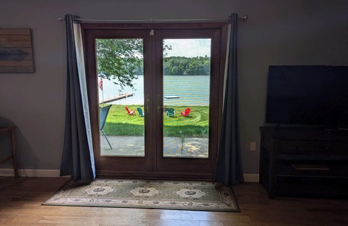 Siren Cabin | Waterfront Cabin, Hot tub, Sandy Shoreline, Siren, WI.