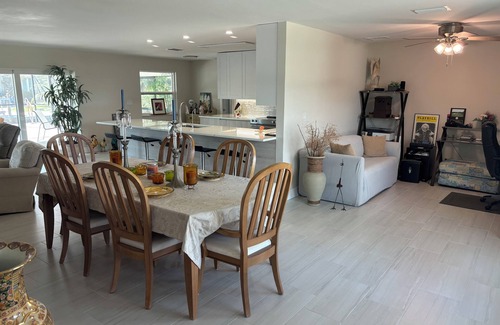 Iona Shores House | Waterfront Canal Home. Boat Dock, Fishing, Heated Pool