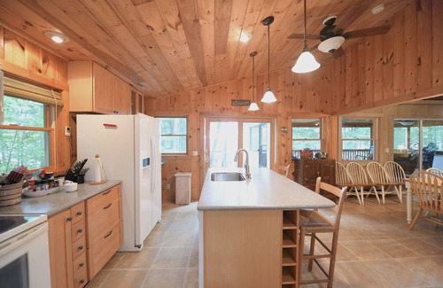 Standish Ski Chalet | Waterfront Cottage on Frye Island with Sandy Beach and Stunning Sunrises!