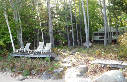 Standish Ski Chalet | Waterfront Cottage on Frye Island with Sandy Beach and Stunning Sunrises!