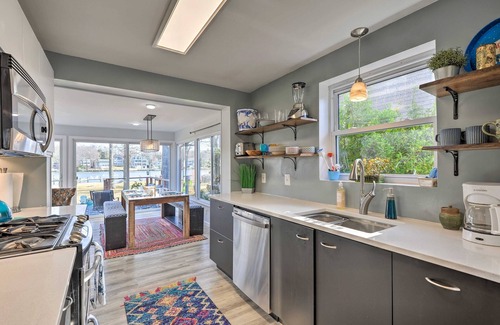 Oyster Harbor House | Waterfront, dog-friendly home with private dock, kayaks, firepit & amazing yard