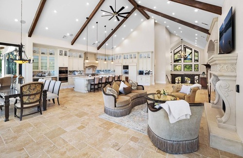 Fawnskin Cabin | Waterfront Dreams: Luxurious Lakefront! Incredible Views! 5 Masters! A/C! Extravagant Outdoor Living! Hot Tub! Pool Table and more!