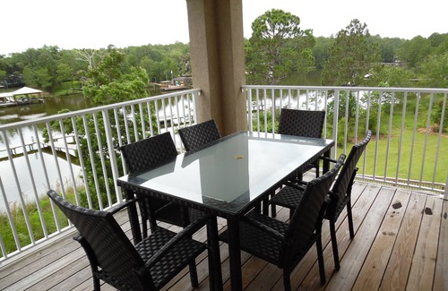 Foley Condo | Waterfront - great fishing, peaceful & quiet, yet close to Tanger Outlets & OWA