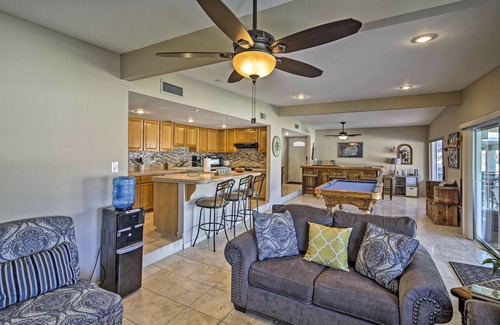 Parker Strip House | Waterfront Home in Parker w/Mtn Views & Dock!