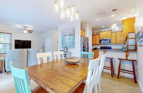 Villages of Crystal Beach House | Waterfront home near the beach with lagoon-style pool & lanais - dog-friendly