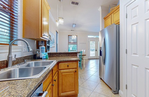 Villages of Crystal Beach House | Waterfront home near the beach with lagoon-style pool & lanais - dog-friendly