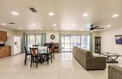 Port Charlotte House | Waterfront Home with Private Heated Pool, Dock, Wifi
