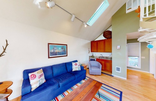 Lincoln City House | Waterfront home with hot tub, balconies, grill, & woodstove - dog-friendly