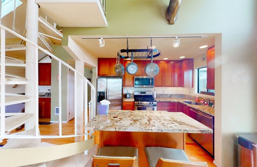Lincoln City House | Waterfront home with hot tub, balconies, grill, & woodstove - dog-friendly