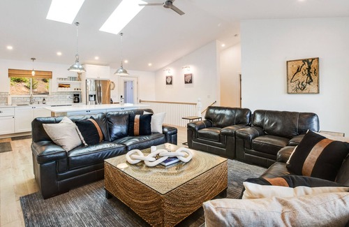 Agate House | Waterfront home with hot tub, dock, private beach access, & 2 kayaks