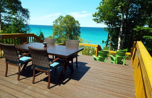 Bay Shore House | Waterfront Home with Spectacular Lake Michigan Sunsets