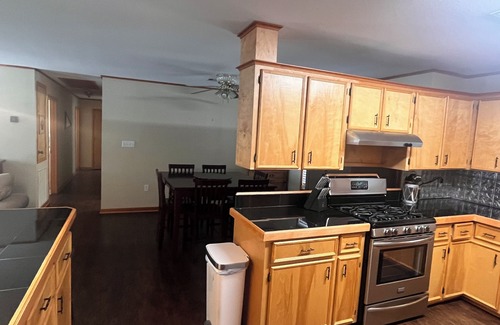 Negreet House | Waterfront house with boathouse, boat launch, outdoor kitchen, fire pit