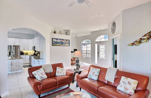 Silver Shores House | Waterfront Island Pool Home, Walk to Beach, dock your boat includes boat lift