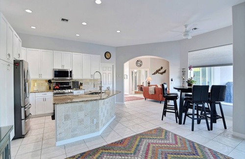 Silver Shores House | Waterfront Island Pool Home, Walk to Beach, dock your boat includes boat lift