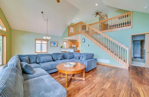 Rogers City House | Waterfront Lake Huron Getaway with Private Beach!
