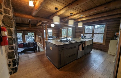 Grand Marais Cabin | Waterfront Log Cabin on Lake Saganaga with Motor Exempt Permit Available.