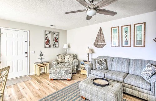 Cherry Grove Beach Apartment | Waterfront North Myrtle Beach Condo with Pool Access