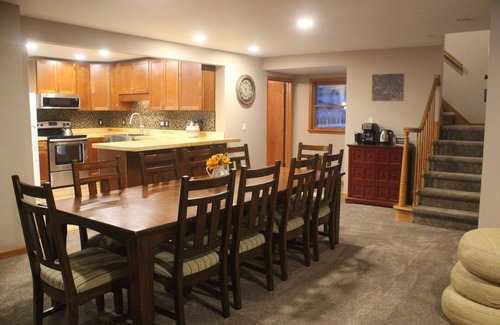 Wautoma House | Waterfront on Silver Lake, private pier, pontoon rental, family fun!