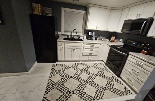 Escanaba Apartment | Waterfront studio in Escanaba with AC, WiFi n30+ day minimum rental only