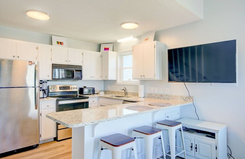 North Topsail Beach House | Waterfront duplex with sound views, community pool, deck, washer/dryer, AC