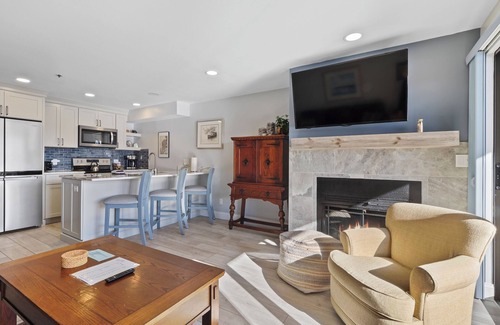 Charlevoix Condo | Waterfront View Condo | Pool, Hot Tub, Sauna | Newly Renovated | Sleeps 4