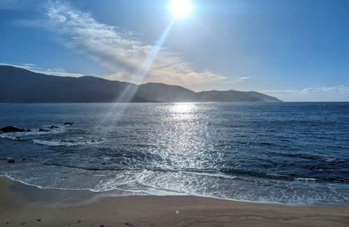 Tiuccia Apartment | WATERFRONT VIEW OF THE SEA, LARGE STUDIO ON BEACH US KITCHEN, TO 4 PEOPLE