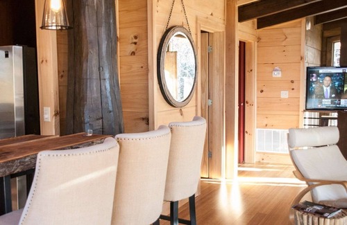 Bryson City Cabin | Watershed 03 - Free Train Tours + Custom Modern Luxury Cabin + Beautiful Sunset