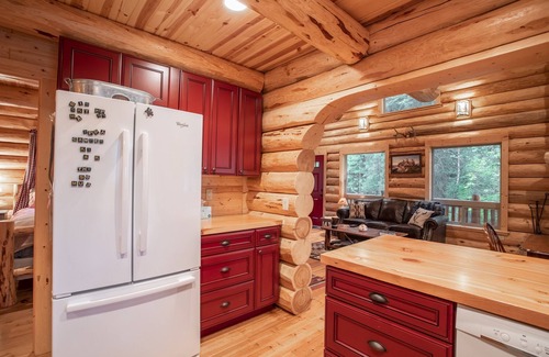 Whitefish Cabin | Welcome to Sweet Water, 2 bed 2 bath log cabin 10 minutes from Glacier Park!