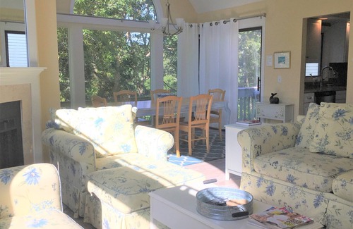 Brewster Condo | Well decorated luxury garden apartment with 3 private decks and spectacular golf course views!