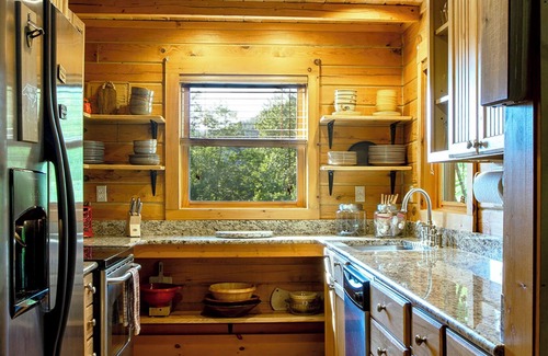 Saluda Cabin | Whispering Falls Cabin - hot tub, views, 15 acres, minutes from Main St.
