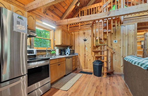 Townsend Cabin | Whispering Pines - Enclosed Hot Tub/Gas Fireplace/Secluded/Sleeps 5