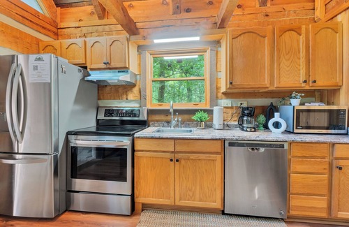Townsend Cabin | Whispering Pines - Enclosed Hot Tub/Gas Fireplace/Secluded/Sleeps 5