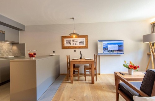 Vercorin Apartment | Wifi, 250m from shops, sauna, hammam, tv, ski locker, 30m², Vercorin