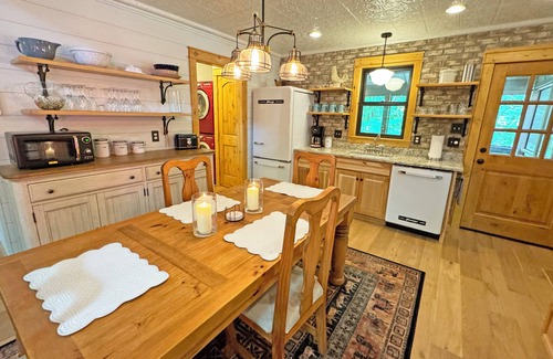 Hot Springs Cabin | WildWood River Junction, Romantic Mountain Escape with Hot Tub!