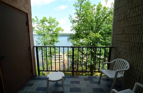 Thayerville Condo | Will O' The Wisp 512G: Lakefront 2 Bedroom Condo with Private Balcony!