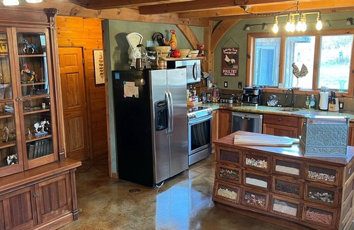Pocono Lake House | WILLOW RUN LODGE an Authentic Timber Frame Cabin on private 35 acres with river