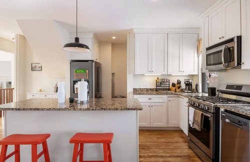 Nahant House | Winter home near the beach with fenced yard, patio & firepit