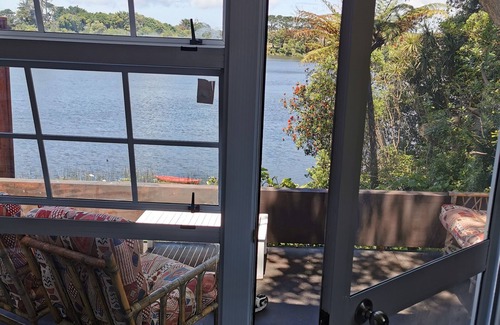 Opunake Cottage | With the lake on your doorstep, BEACH 2 minutes away and river swimming hole .