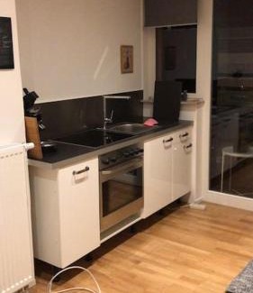 Wurzburg City Centre Apartment | Wohnung Stadtmitte Würzburg, Küche, Balkon.